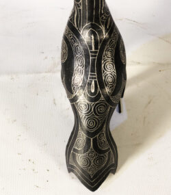Damascene Dove Statue – Silver Inlay Metal Bird Sculpture – Peace Dove Decor – Moroccan Artisan Gift - Image 4