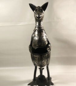 Damascene Kangaroo Sculpture – Handmade Silver Damascene Metal Art – Luxury Animal Statue – Artisan Home Decor – Collector Gift - Image 22