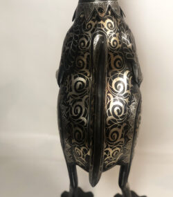 Damascene Kangaroo Sculpture – Handmade Silver Damascene Metal Art – Luxury Animal Statue – Artisan Home Decor – Collector Gift - Image 21
