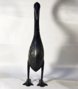 handmade Damascene Swan Statue – Silver Inlay Metal Swan Sculpture – Elegant Bird Decor – Moroccan Artisan Gift – Luxury Home Accent - Image 2