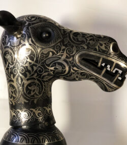 Handmade Camel Head Vase, Engraved Metal Vase, Luxury Camel Decor, Artisan Home Accent, Unique Moroccan Gift - Image 3