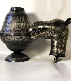 Handmade Camel Head Vase, Engraved Metal Vase, Luxury Camel Decor, Artisan Home Accent, Unique Moroccan Gift - Image 2