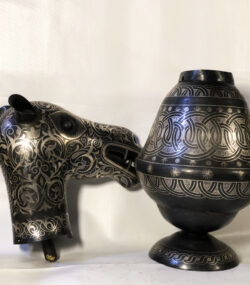 Handmade Camel Head Vase, Engraved Metal Vase, Luxury Camel Decor, Artisan Home Accent, Unique Moroccan Gift - Image 8