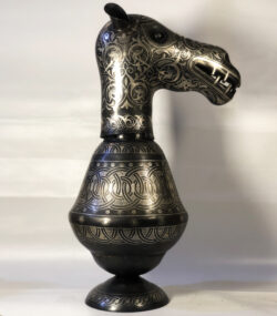 Handmade Camel Head Vase, Engraved Metal Vase, Luxury Camel Decor, Artisan Home Accent, Unique Moroccan Gift - Image 11