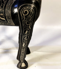 Handmade Damascene Horse Statue – Silver Inlay Metal Horse Sculpture – Moroccan Artisan Decor – Equestrian Gift – Luxury Home Accent - Image 6