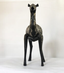 Damascene small Camel Sculpture – Handmade Silver Inlay Metal Art from Meknes, Luxury Artisan Home Decor - Image 6