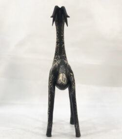 Damascene Gazelle Sculpture – Silver Inlay Antelope Statue, Luxury Metal Animal Art, Artisan Decor from Meknes (Copy) - Image 5