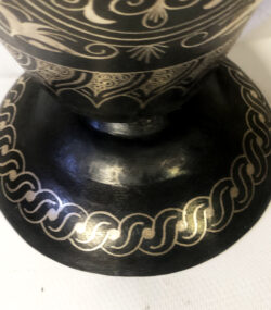 Handmade Moroccan Damascene pitcher Vase – Silver Inlay Metal Ewer, Luxury Decorative Jug, Artisan Home Decor from Meknes- (3) - Image 6
