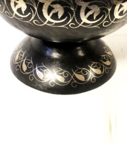 Handmade Moroccan Damascene pitcher Vase – Silver Inlay Metal Ewer, Luxury Decorative Jug, Artisan Home Decor from Meknes- (5) (Copy) - Image 5