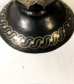 Handmade Moroccan Damascene pitcher Vase – Silver Inlay Metal Ewer, Luxury Decorative Jug, Artisan Home Decor from Meknes. -2 - Image 3