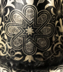Handmade Moroccan Damascene pitcher Vase – Silver Inlay Metal Ewer, Luxury Decorative Jug, Artisan Home Decor from Meknes- (5) (Copy) - Image 3