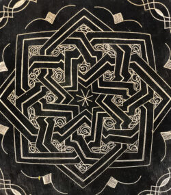 Medium Damascene Decorative Plate | Handmade Silver Inlay Wall Art, Luxury Meknes Geometric Brass Accent Disc -1 (l) - Image 10