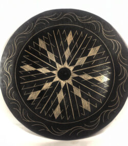Damascene Decorative Plate | Handmade Silver Inlay Wall Art, Luxury Meknes Geometric Brass Accent Disc -1 - Image 7