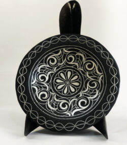Damascene Decorative Plate | Handmade Silver Inlay Wall Art, Luxury Meknes Geometric Brass Accent Disc -H5