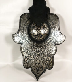 Moroccan Damascene Hamsa Wall Decor – Handmade Silver Damascene Khamsa – Islamic Wall Art – Hand of Fatima Hanging – Luxury Moroccan Home Decor - Image 7